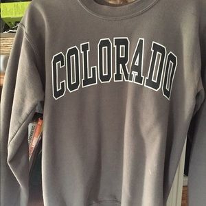CU Boulder sweatshirt